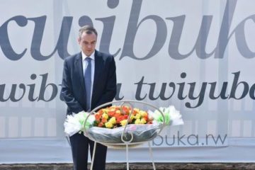 UK Minister for International Development honours victims of the Genocide against the Tutsi at Kigali Genocide Memorial