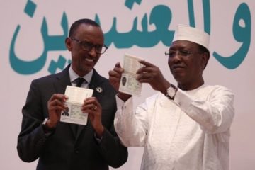 Perezida Kagame na Idriss Déby wa Chad barasura Guinea