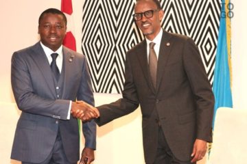 Perezida Kagame yahuye na Faure Gnassingbé wakozwe ku mutima n’iterambere ry’u Rwanda