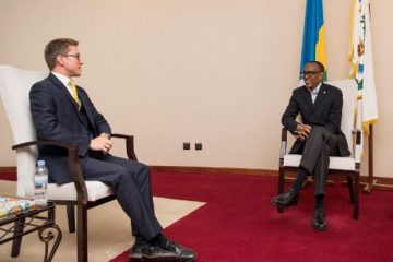 William Gelling wari Ambasaderi w’u Bwongereza yasezeye Perezida Kagame