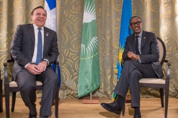 Perezida Kagame yahuye na Minisitiri w’Intebe wa Québec nyuma yo gushyigikira Mushikiwabo