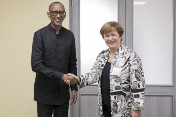 Perezida Kagame yagiranye ibiganiro n’Umuyobozi Mukuru w’ibigo bigize Banki y’Isi