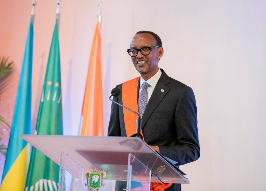 Perezida Kagame yagizwe umuturage w’icyubahiro wa Abidjan