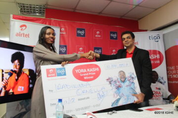 Ibyishimo byasaze Iradukunda na Ngayabahunga begukanye miliyoni 20 Frw muri Airtel Yora Kashi (Amafoto)