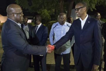 Perezida Kagame yakiriye Tshisekedi witabiriye Africa CEO Forum i Kigali