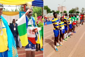 Abakinnyi batatu muri bane baserukiye u Rwanda mu irushanwa mpuzamahanga rya Triathlon ryaberaga I Bangui muri Santrafrika begukanye imidali