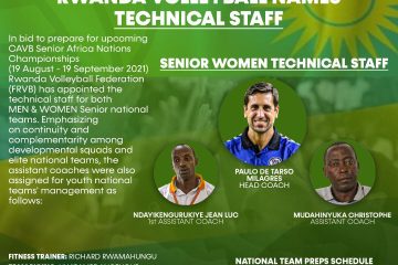 U Rwanda rwahawe kwakira igikombe cya Afurika mu mukino wa Volleyball, Ikipe y’igihugu y’abagabo n’abagore ihabwa Umunya-Brazil Paulo De Tarso Milagres nk’umutoza mukuru