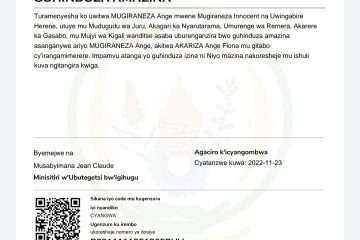 INGINGO Z’INGENZI Z’IMPAMVU YO GUSABA  GUHINDUZA AMAZINA
