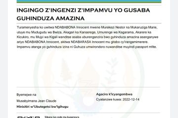INGINGO Z’INGENZI Z’IMPAMVU YO GUSABA  GUHINDUZA AMAZINA
