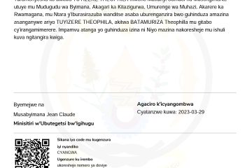 INGINGO Z’INGENZI Z’IMPAMVU YO GUSABA GUHINDUZA AMAZINA