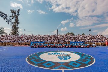 Ku bufatanye bwa Giants of Africa, Minisiteri ya Siporo na FERWABA hatashywe ikibuga gishya cya ENDP Karubanda