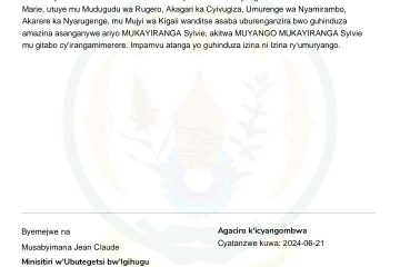 INGINGO Z’INGENZI Z’IMPAMVU YO GUSABA GUHINDUZA AMAZINA INGINGO Z’INGENZI Z’IMPAMVU YO GUSABA GUHINDUZA AMAZINA