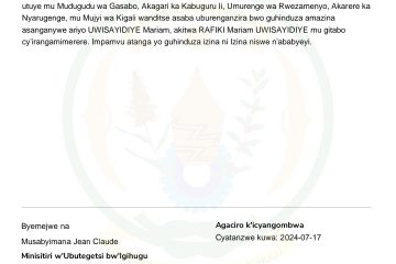 INGINGO Z’INGENZI Z’IMPAMVU YO GUSABA GUHINDUZA AMAZINA