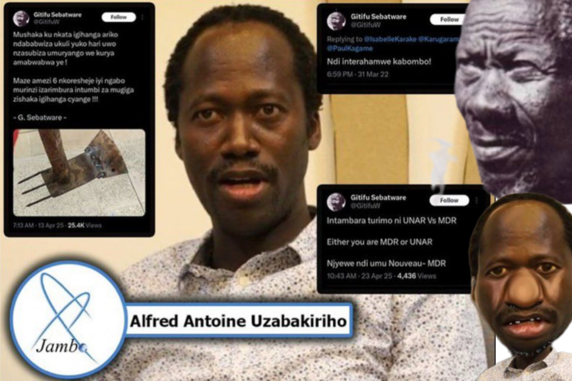Dusobanukirwe neza Umusesabagina-nterahamwe  Uzabakiriho Alfred Antoine wiyita Gitifu Sebatware