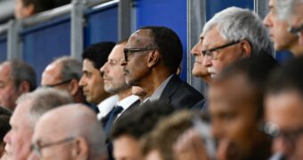 Perezida Kagame yakurikiye umukino wa UEFA Super Cup wahuje amakipe ya PSG na Aston Villa yamamaza u Rwanda